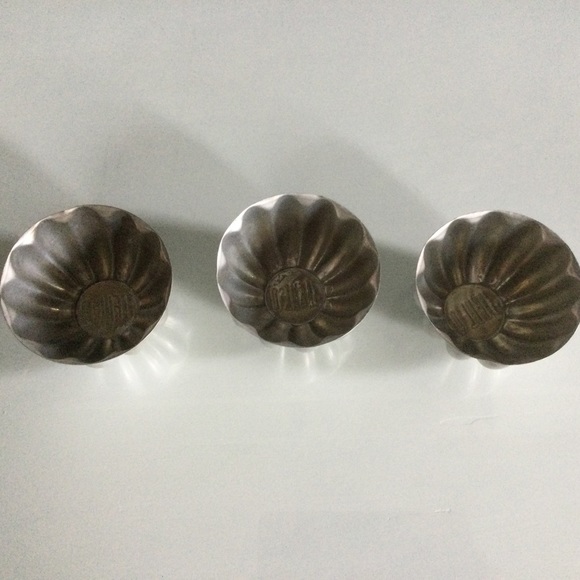 Vintage Aluminum JELLO Mold Cups Set of 3 - Picture 3 of 5